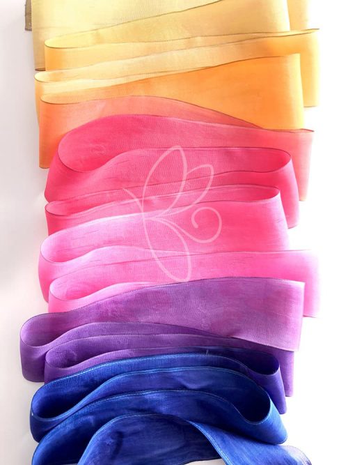 ruban gr peint sur mesure peinture gymnastique rythmique couleur ribbon painting