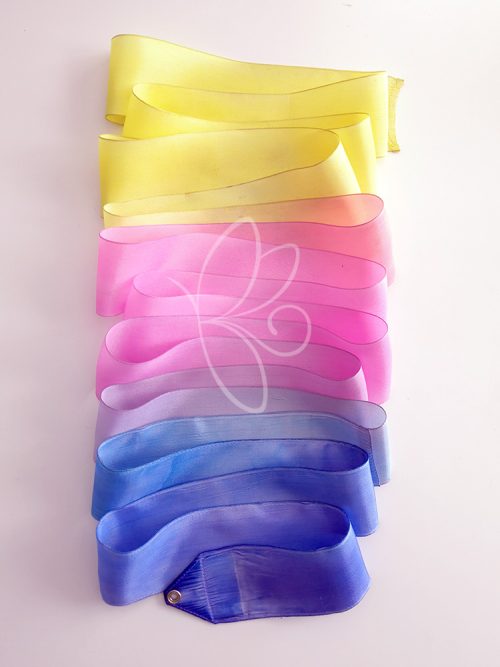 ruban gr peint sur mesure peinture gymnastique rythmique couleur ribbon painting