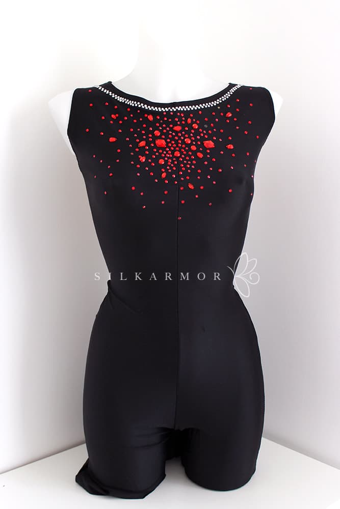 Academique grs compétition noir strass rouge