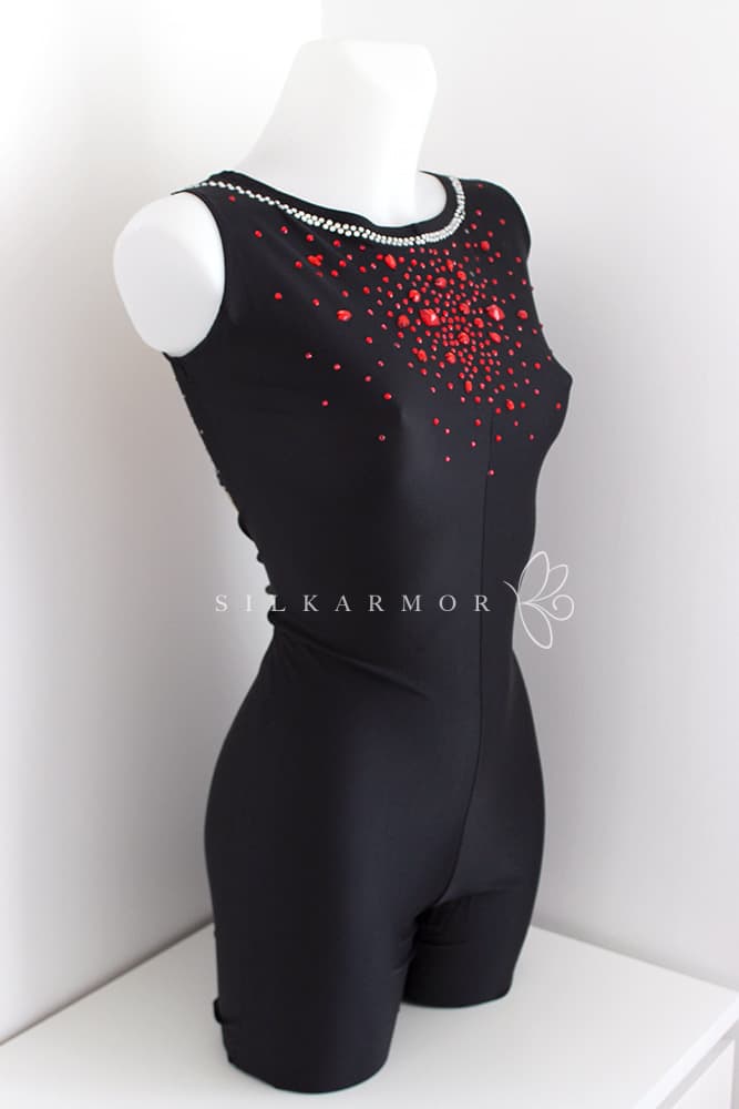 Academique grs compétition noir strass rouge