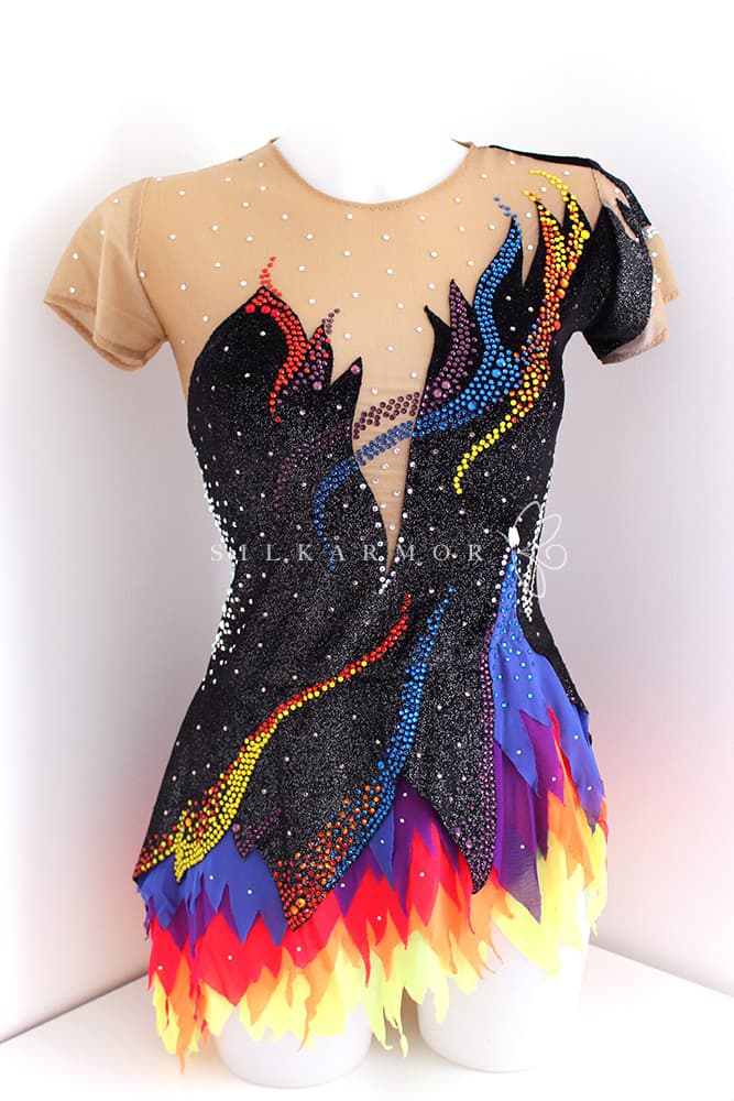 justo grs compétition création francaise velours noir strass couleur